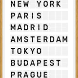 Cuadro Destinos Internacionales - Blanco