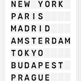 Cuadro Destinos Internacionales - Blanco