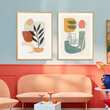 Set de Cuadros Abstract shapes Natural