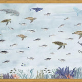 Cuadro Tortugas en el mar