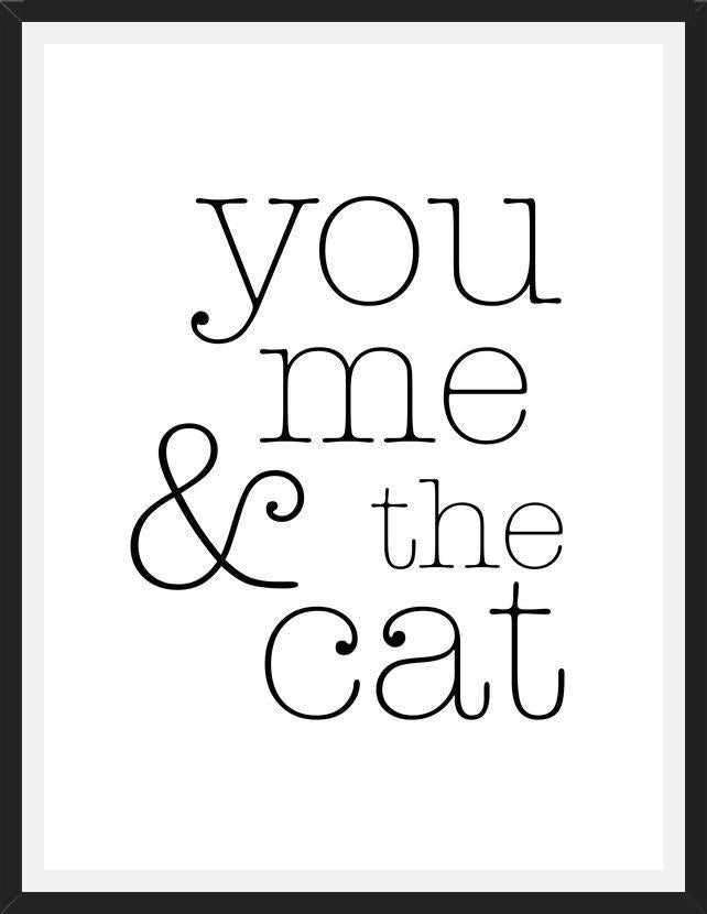 Cuadro You Me and the Cat