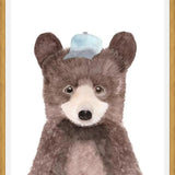 Cuadro Oso pardo con gorra