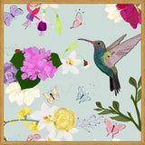 Cuadro Hummingbird and Flowers. Hydrangea, Vanilla, Fucis