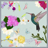 Cuadro Hummingbird and Flowers. Hydrangea, Vanilla, Fucis
