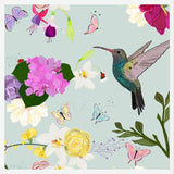 Cuadro Hummingbird and Flowers. Hydrangea, Vanilla, Fucis