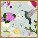 Cuadro Hummingbird and Flowers. Hydrangea, Vanilla, Fucis