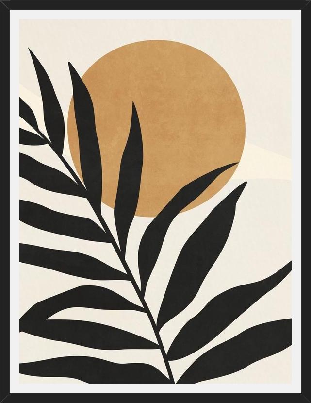 Cuadro Leaf ANd Sun - 01bg