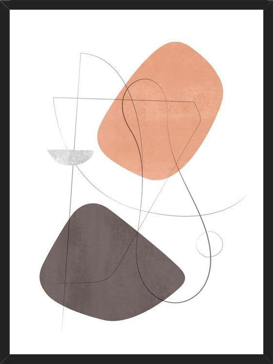 Cuadro Abstraction with gray lines 10