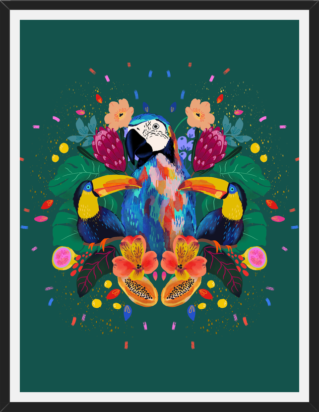 Cuadro Fiesta Tropical