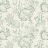 Mantel de Hule Dulce Bosque verde agua