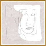 Cuadro Abstract White and Face