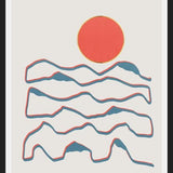 Cuadro Line art mountains experience 1
