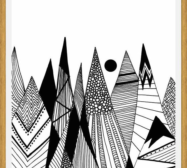 Cuadro Patterns in the mountains II