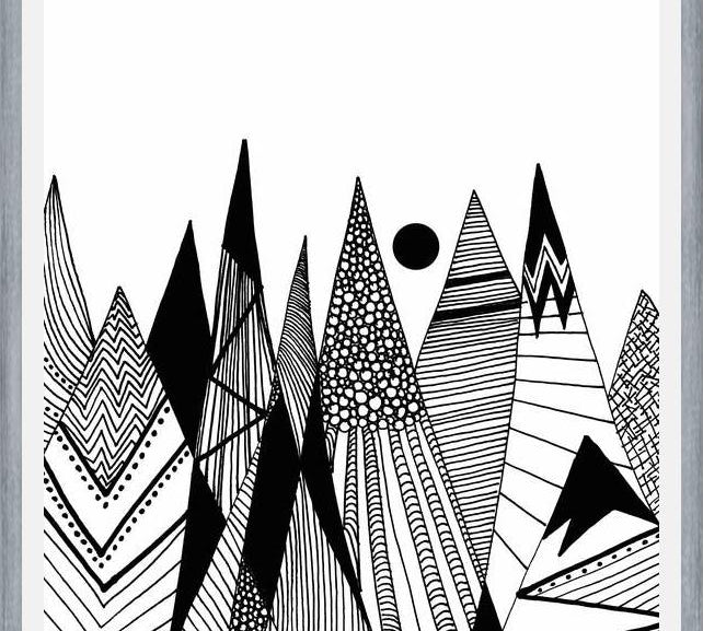 Cuadro Patterns in the mountains II