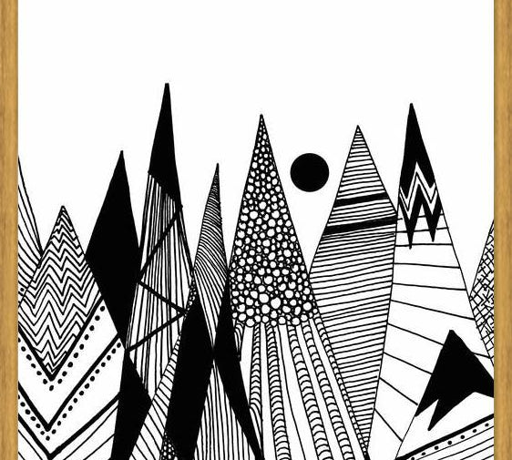 Cuadro Patterns in the mountains II