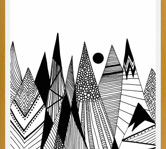 Cuadro Patterns in the mountains II