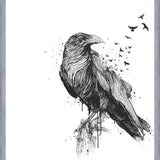 Cuadro Born to be free (bw)