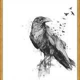 Cuadro Born to be free (bw)