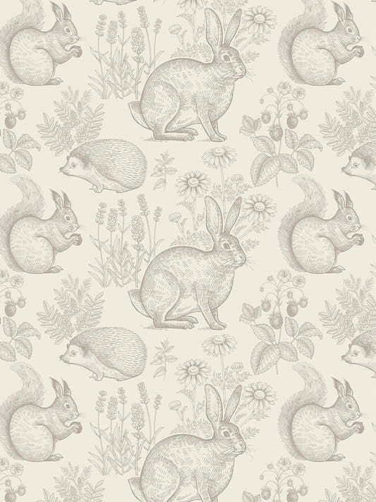 Papel Mural Dulce Bosque Beige