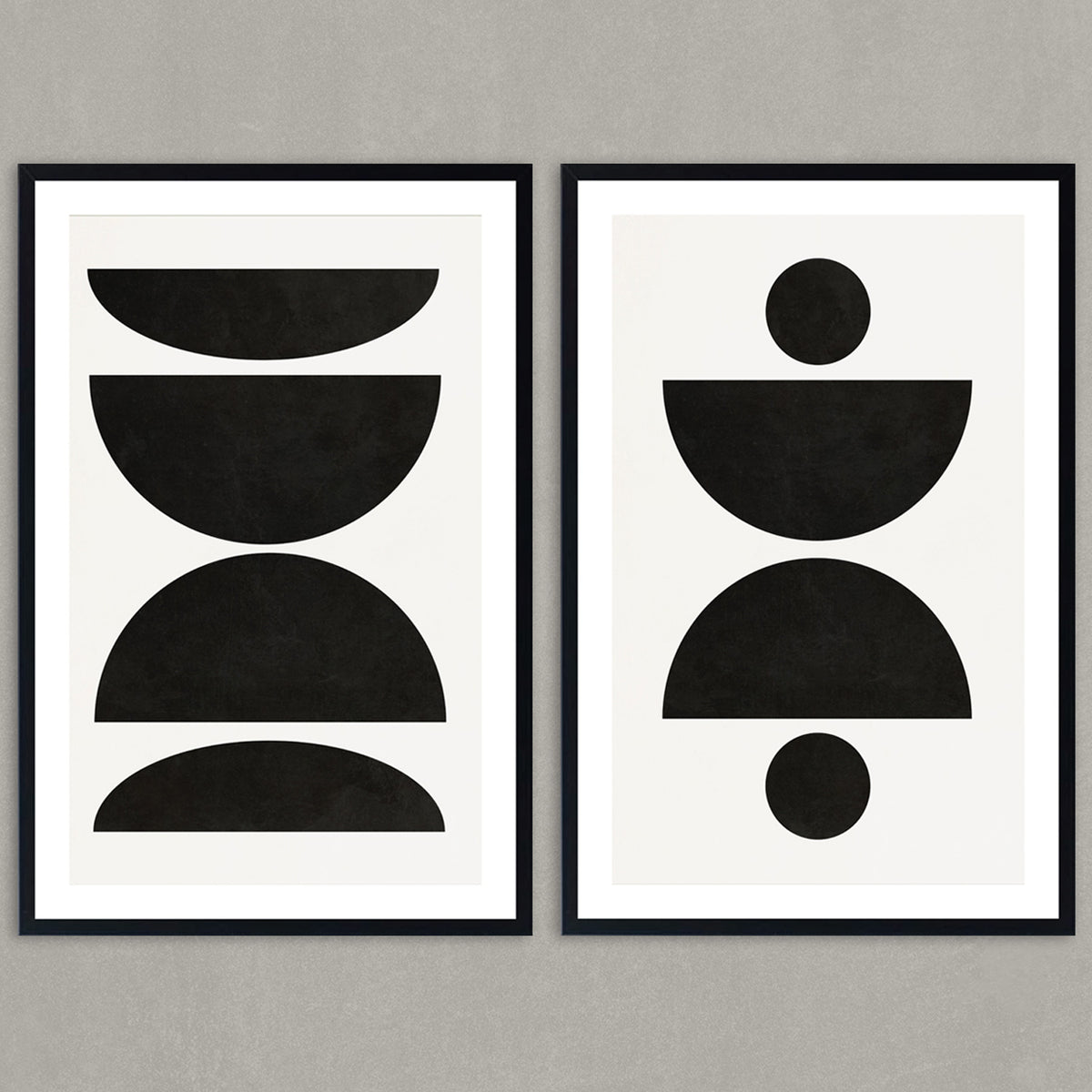 Set de Cuadros Abstract and Geometric Shapes