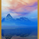 Cuadro Snowy Mountains Sunset 5