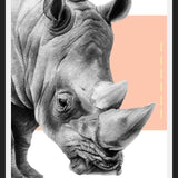 Cuadro Rinoceronte en damasco