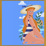 Cuadro Mujer en la Playa