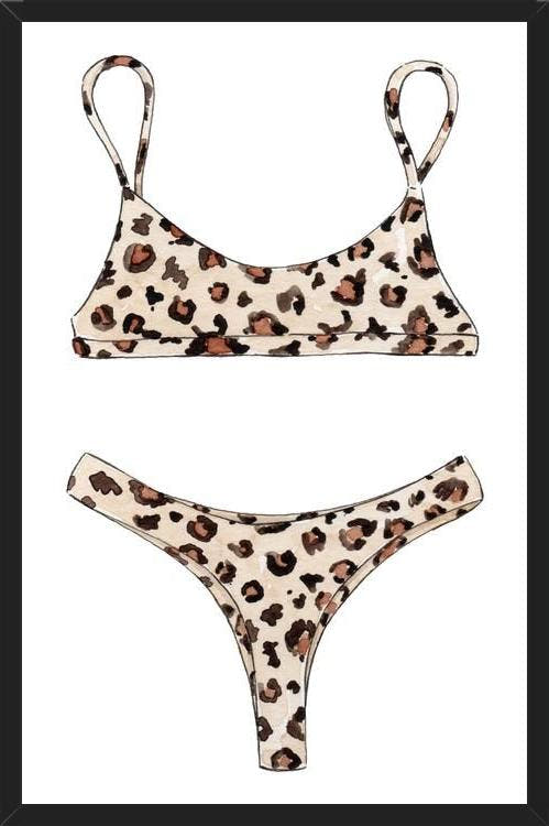 Cuadro Leopard Bikini