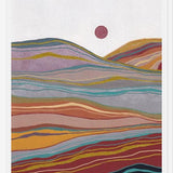Cuadro Retro rainbow landscape