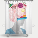 Cortina de Baño The Girl And The Flowers