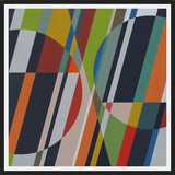 Cuadro Circles with Diagonal Lines