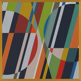 Cuadro Circles with Diagonal Lines