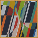Cuadro Circles with Diagonal Lines