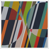 Cuadro Circles with Diagonal Lines