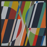 Cuadro Circles with Diagonal Lines