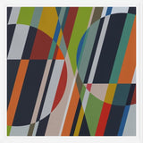Cuadro Circles with Diagonal Lines