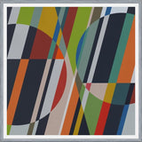 Cuadro Circles with Diagonal Lines