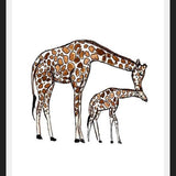Cuadro Mama Giraffe