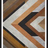 Cuadro Geometric Wood Pattern