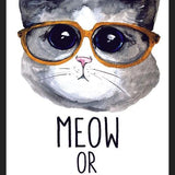 Cuadro Gatito con lentes