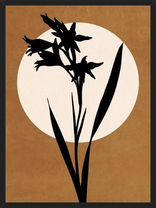 Cuadro FLOWER AND MOON