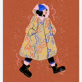 Cuadro Mujer de Invierno