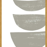 Cuadro Gray scratched shape