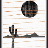 Cuadro Cacto Gold Line