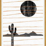 Cuadro Cacto Gold Line