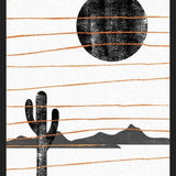 Cuadro Cacto Gold Line