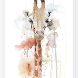 Cuadro Retrato de una Jirafa