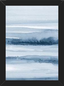 Cuadro Watercolor strokes in shades of blue