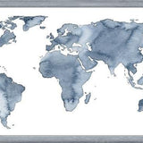 Cuadro Blue World Map