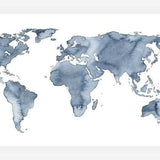 Cuadro Blue World Map